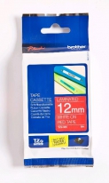 Brother TZe-435 labelprinter-tape Wit op rood