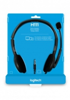 Logitech H111 Headset Bedraad Hoofdband Kantoor/callcenter Grijs