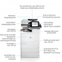 HP Color LaserJet Enterprise Flow MFP M776z, Printen, kopiëren, scannen en faxen, Afdrukken via USB-poort aan de voorzijde