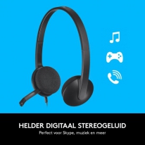 Logitech H340 USB Computer Headset Met digitale audio