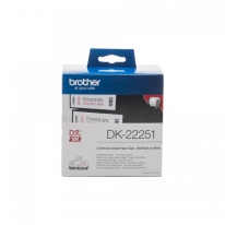 Brother DK-22251 labelprinter-tape Zwart en rood op wit