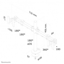 Neomounts by Newstar monitor bureausteun