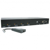 Tripp Lite B320-4X1-MHB-K audio/video extender AV-repeater Zwart