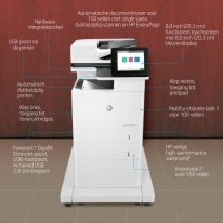 HP LaserJet Enterprise MFP M635fht, Printen, kopiëren, scannen, faxen, Printen via USB-poort aan de voorzijde; Scannen naar e-ma