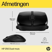 HP 250 Dual-muis