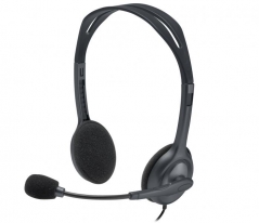 Logitech H111 Headset Bedraad Hoofdband Kantoor/callcenter Grijs