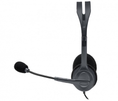 Logitech H111 Headset Bedraad Hoofdband Kantoor/callcenter Grijs