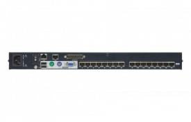 ATEN 1-Lokale/externe gedeelde toegang, 16-poorts Cat 5 KVM over IP-switch met poort serieschakeling