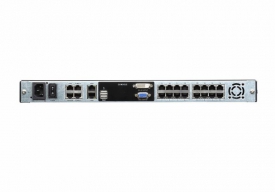 ATEN 16-poorts Cat 5 Dual Rail LCD KVM over IP-switch, 1 lokale/1 externe gebruikerstoegang